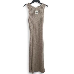 Altar'd State Knit Cream Maxi Dress